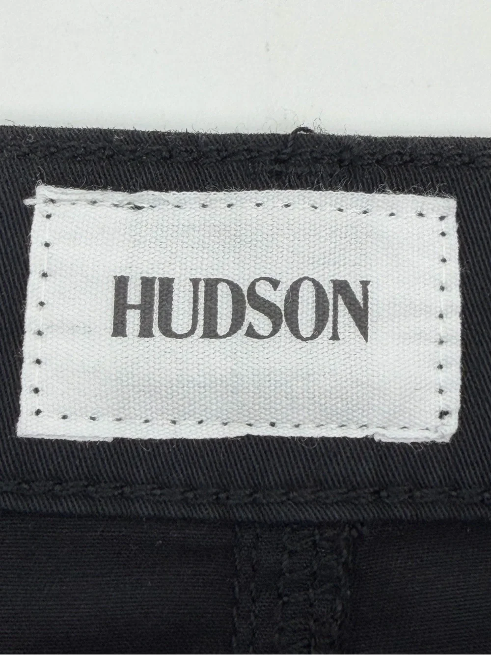 Hudson Black Coated Denim Midi Maxi Fashion Skirt Front Slit Size 28